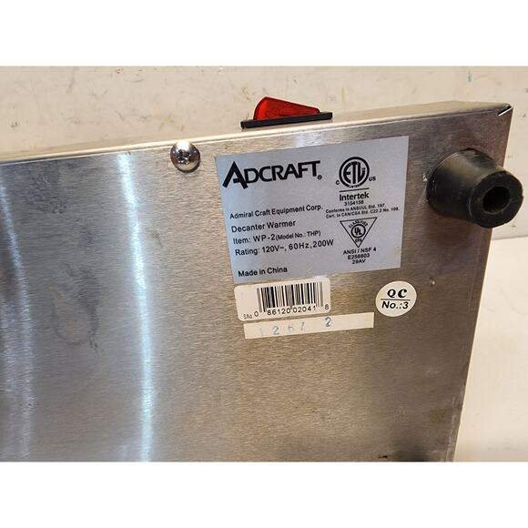 Adcraft Dual Burner Coffee Decanter Warmer Plate Model WP-2 120V Free Shipping - Picture 7 of 7